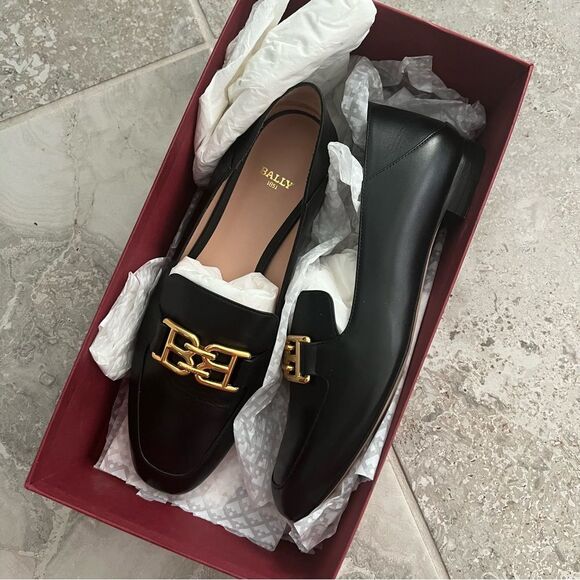 Bally BB logo loafers in Black, New, Size EU 38 - Picture 10 of 16